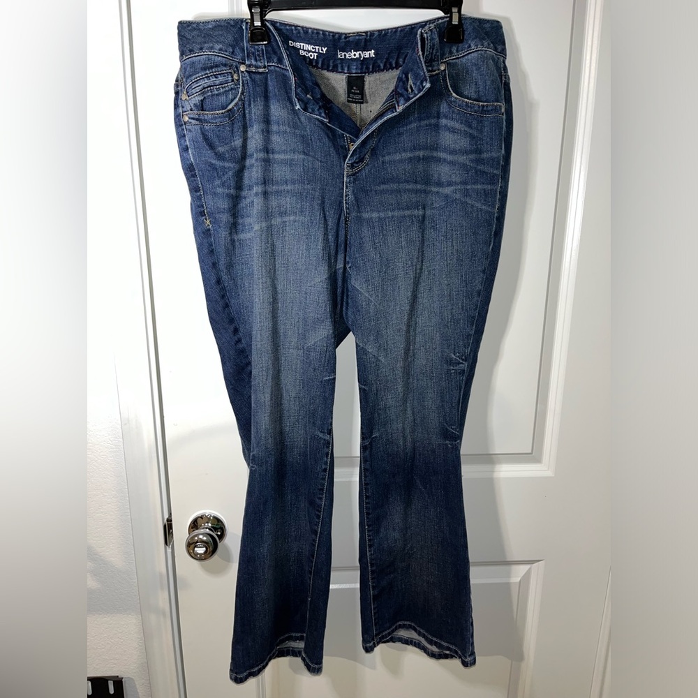 Lane Bryant Distinctly Bootcut Curve Hugging Cont… - image 1